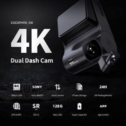 DDPai Z50 2CH 4K Wifi GPS dashcam