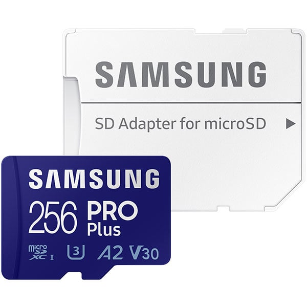 <tc>Samsung carte Micro SDXC Pro Plus 256gb U3 V30 A2</tc>