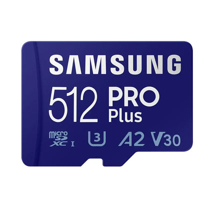 <tc>Samsung carte Micro SDXC Pro Plus 512gb U3 V30 A2</tc>