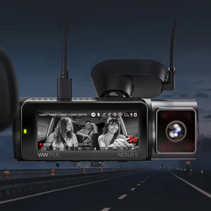 Vantrue N5 2K QuadHD 4CH Wifi GPS 360 graden dashcam