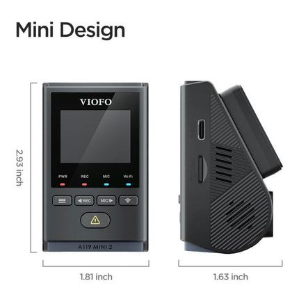 Viofo A119 Mini 2 QuadHD Wifi GPS dashcam